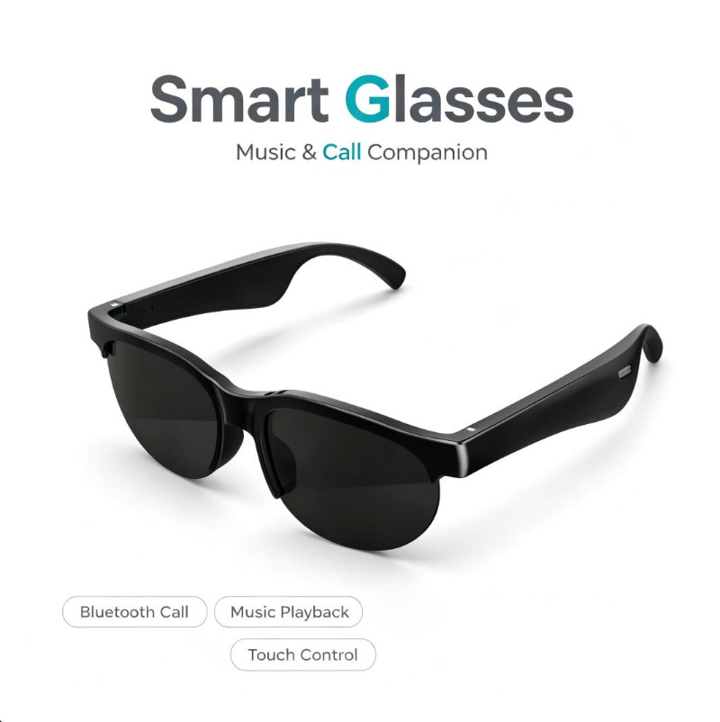 Smart Glasses Lens - Smart Glasses Bluetooth Call Music Playback