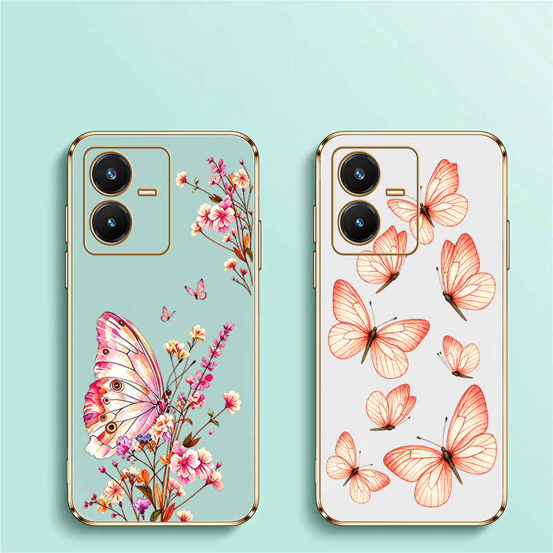 Butterfly Painted Case For Viv - Vivo V40 review and price